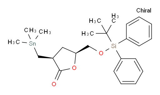 (3S,5S)-5-(((tert-butyldiphenylsilyl)oxy)methyl)-3-((trimethylstannyl)methyl)dihydrofuran-2(3H)-one