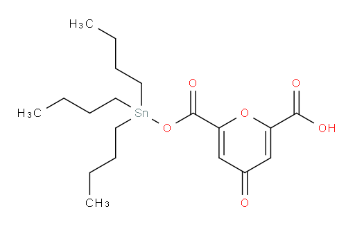 4-oxo-6-(((tributylstannyl)oxy)carbonyl)-4H-pyran-2-carboxylic acid