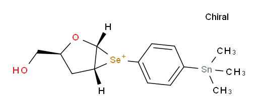 (1R,3S,5R)-3-(hydroxymethyl)-6-(4-(trimethylstannyl)phenyl)-2-oxa-6-selenabicyclo[3.1.0]hexan-6-ium