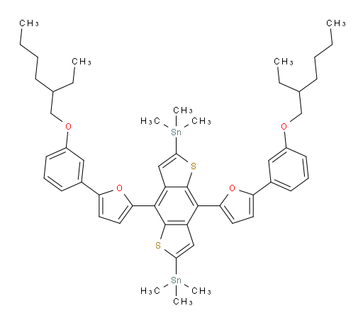 (4,8-bis(5-(3-((2-ethylhexyl)oxy)phenyl)furan-2-yl)benzo[1,2-b:4,5-b']dithiophene-2,6-diyl)bis(trimethylstannane)