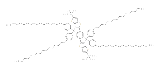 1,1′-[6,6,12,12-Tetrakis(4-hexadecylphenyl)-6,12-dihydrodithieno[2,3-d:2′,3′-d′]-s-indaceno[1,2-b:5,6-b′]dithiophene-2,8-diyl]bis[1,1,1-trimethylstannane]