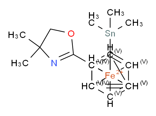 1-(4,5-Dihydro-4,4-dimethyl-2-oxazolyl)-2-(trimethylstannyl)ferrocene