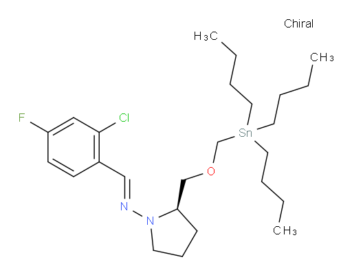 (R,E)-N-(2-chloro-4-fluorobenzylidene)-2-(((tributylstannyl)methoxy)methyl)pyrrolidin-1-amine