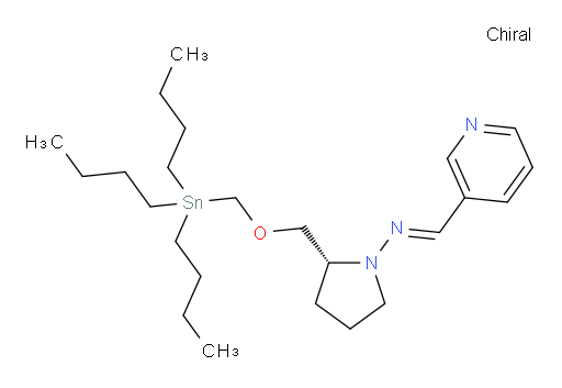 (R,E)-N-(pyridin-3-ylmethylene)-2-(((tributylstannyl)methoxy)methyl)pyrrolidin-1-amine