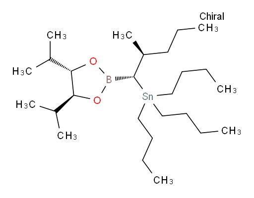 tributyl((1R,2S)-1-((4S,5S)-4,5-diisopropyl-1,3,2-dioxaborolan-2-yl)-2-methylpentyl)stannane