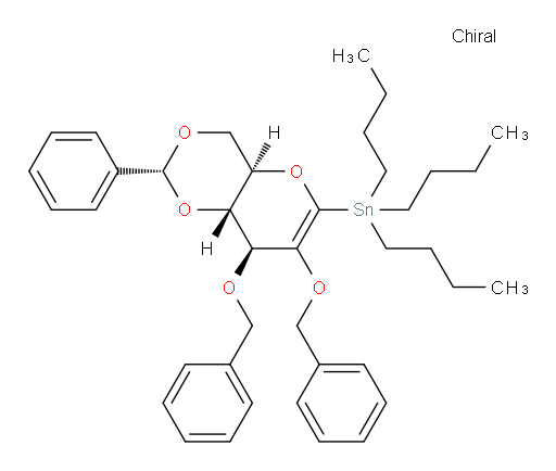 ((2R,4aR,8S,8aR)-7,8-bis(benzyloxy)-2-phenyl-4,4a,8,8a-tetrahydropyrano[3,2-d][1,3]dioxin-6-yl)tributylstannane