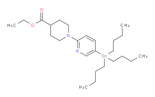 乙基 1-(5-(三丁基锡基)吡啶-2-基)哌啶-4-甲酸酯