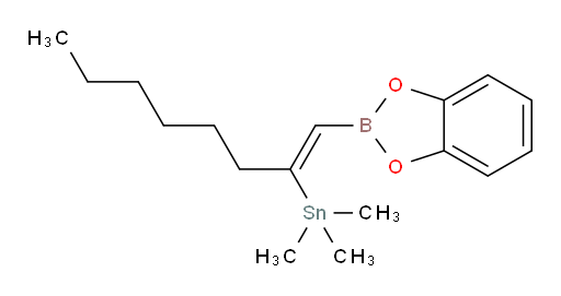 (Z)-(1-(苯并[d][1,3,2]二氧杂borol-2-基)辛-1-烯-2-基)三甲基锡烷