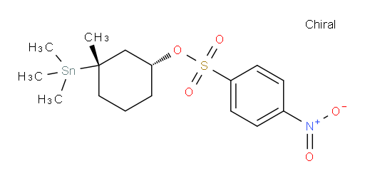 (1R,3S)-3-甲基-3-(三甲基锡基)环己基 4-硝基苯磺酸盐