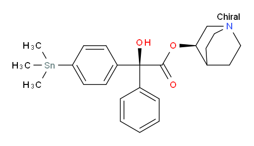 (S)-(R)-喹宁环-3-基 2-羟基-2-苯基-2-(4-(三甲基锡基)苯基)乙酸酯