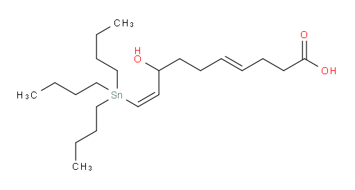 (4E,9Z)-8-羟基-10-(三丁基锡基)十-4,9-二烯酸