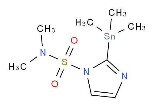 N,N-二甲基-2-(三甲基锡基)-1H-咪唑-1-磺酰胺