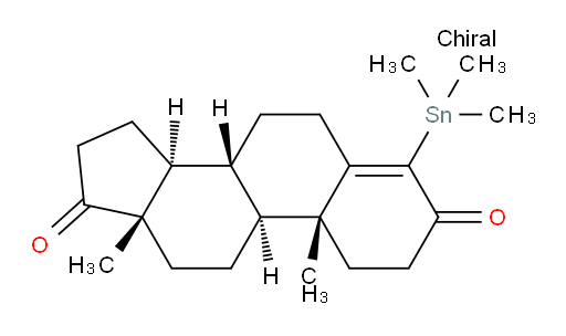 (8R,9S,10R,13S,14S)-10,13-dimethyl-4-(trimethylstannyl)-7,8,9,10,11,12,13,14,15,16-decahydro-1H-cyclopenta[a]phenanthrene-3,17(2H,6H)-dione