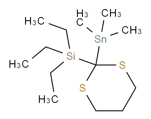 三乙基(2-(三甲基锡基)-1,3-二硫杂环己烷-2-基)硅烷