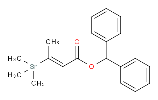 (E)-benzhydryl 3-(trimethylstannyl)but-2-enoate