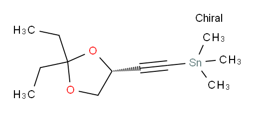 (R)-((2,2-二乙基-1,3-二氧杂环戊烷-4-基)乙炔基)三甲基锡烷