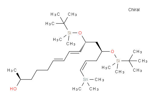 (2S,6E,8E,10R,12S,14Z)-10,12-bis((tert-butyldimethylsilyl)oxy)-15-(trimethylstannyl)pentadeca-6,8,14-trien-2-ol