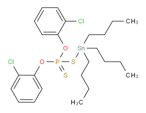 O,O-双(2-氯苯基) S-(三丁基锡基) 二硫代膦酸酯
