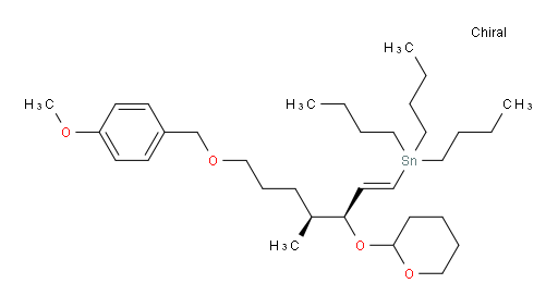 tributyl((3S,4S,E)-7-((4-methoxybenzyl)oxy)-4-methyl-3-((tetrahydro-2H-pyran-2-yl)oxy)hept-1-en-1-yl)stannane