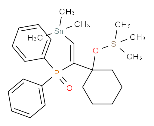 (Z)-二苯基(1-(1-((三甲基硅基)氧基)环己基)-2-(三甲基锡基)乙烯基)膦 氧化物