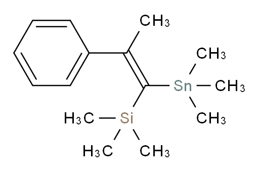 (E)-trimethyl(2-phenyl-1-(trimethylstannyl)prop-1-en-1-yl)silane