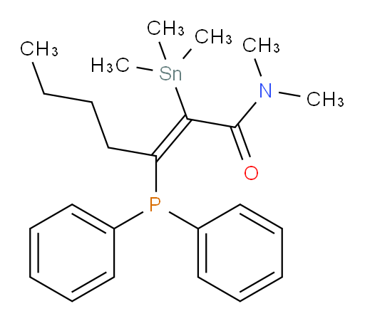 (E)-3-(二苯基膦酰基)-N,N-二甲基-2-(三甲基锡基)庚-2-烯酰胺