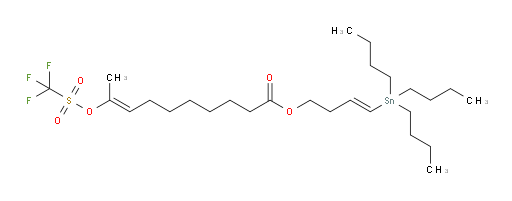 (E)-(E)-4-(tributylstannyl)but-3-en-1-yl 9-(((trifluoromethyl)sulfonyl)oxy)dec-8-enoate