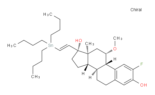 (8S,9S,11S,13S,14S,17R)-2-fluoro-11-methoxy-13-methyl-17-((E)-2-(tributylstannyl)vinyl)-7,8,9,11,12,13,14,15,16,17-decahydro-6H-cyclopenta[a]phenanthrene-3,17-diol