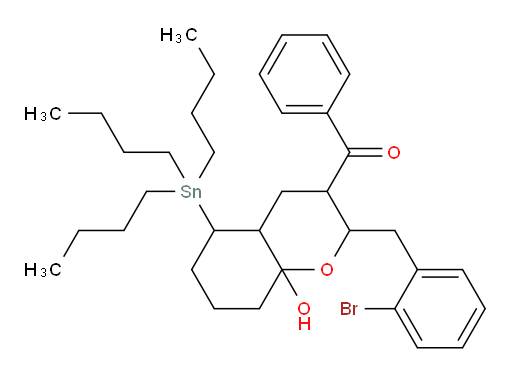 (2-(2-溴苄基)-8a-羟基-5-(三丁基锡基)八氢-2H-苯并吡喃-3-基)(苯基)甲酮