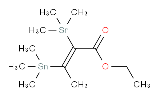 (Z)-ethyl 2,3-bis(trimethylstannyl)but-2-enoate