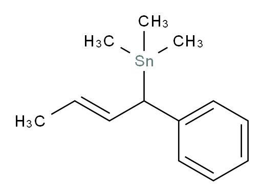 (E)-trimethyl(1-phenylbut-2-en-1-yl)stannane