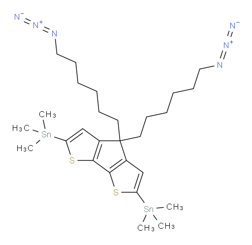 (4,4-bis(6-azidohexyl)-4H-cyclopenta[1,2-b:5,4-b']dithiophene-2,6-diyl)bis(trimethylstannane)