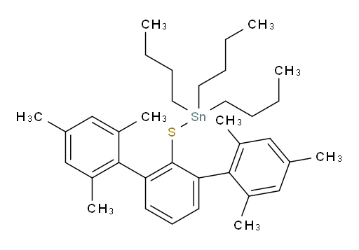 tributyl((2,2'',4,4'',6,6''-hexamethyl-[1,1':3',1''-terphenyl]-2'-yl)thio)stannane