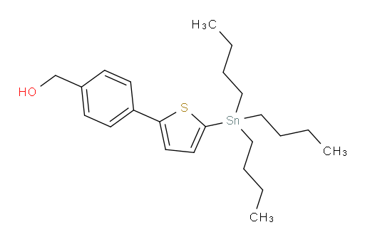 (4-(5-(三丁基锡基)噻吩-2-基)苯基)甲醇