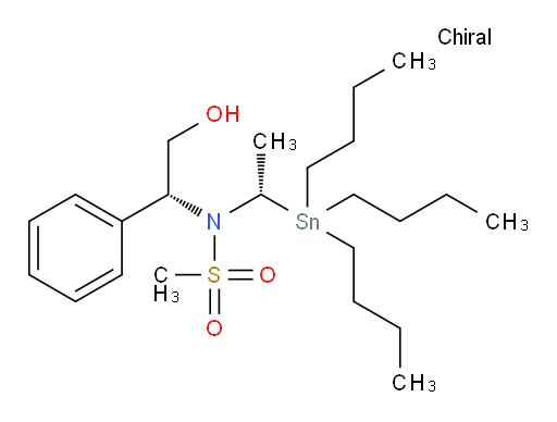 N-((R)-2-羟基-1-苯基乙基)-N-((S)-1-(三丁基锡基)乙基)甲烷磺酰胺