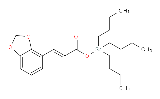 (E)-三丁基锡基 3-(苯并[d][1,3]二氧杂环戊烯-4-基)丙烯酸酯