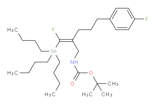 (Z)-叔丁基 (2-(氟(三丁基锡基)亚甲基)-5-(4-氟苯基)戊基)氨基甲酸酯