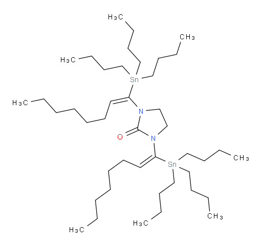 1,3-双((E)-1-(三丁基锡基)辛-1-烯-1-基)咪唑烷-2-酮