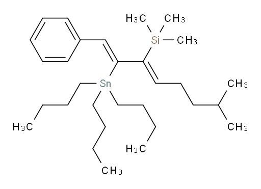 三甲基((1Z,3Z)-7-甲基-1-苯基-2-(三丁基锡基)辛-1,3-二烯-3-基)硅烷