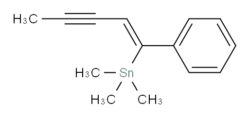 (Z)-三甲基(1-苯基戊-1-烯-3-炔-1-基)锡烷