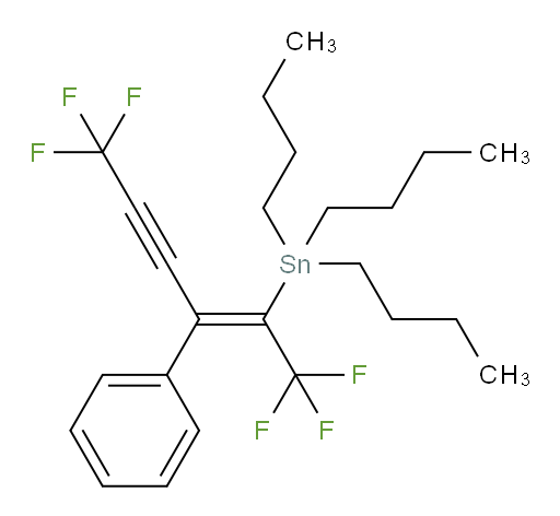 (Z)-三丁基(1,1,1,6,6,6-六氟-3-苯基己-2-烯-4-炔-2-基)锡烷