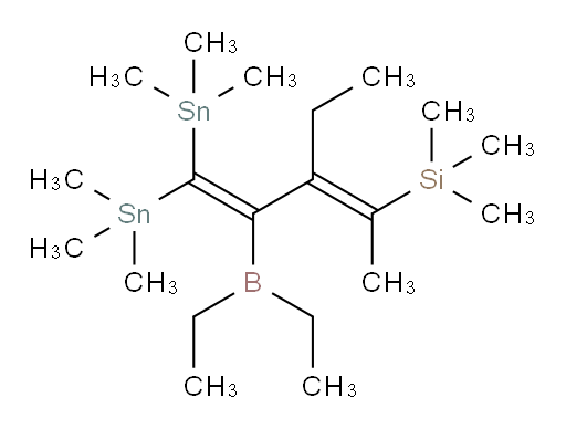 (E)-(4-(二乙基boryl)-3-乙基-5,5-双(三甲基锡基)戊-2,4-二烯-2-基)三甲基硅烷