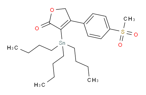 4-(4-(甲基磺酰基)苯基)-3-(三丁基锡基)呋喃-2(5H)-酮