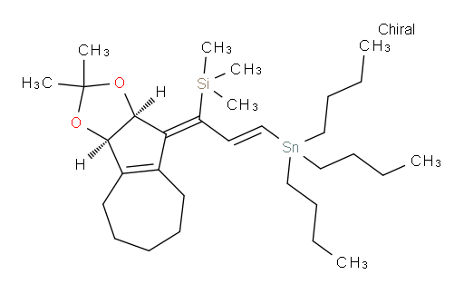 ((1Z,2E)-1-((3aR,9aS)-2,2-二甲基-5,6,7,8-四氢薁并[1,2-d][1,3]二氧杂环戊烯-9(3aH,4H,9aH)-亚基)-3-(三丁基锡基)烯丙基)三甲基硅烷