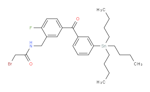 2-溴-N-(2-氟-5-(3-(三丁基锡基)苯甲酰基)苄基)乙酰胺