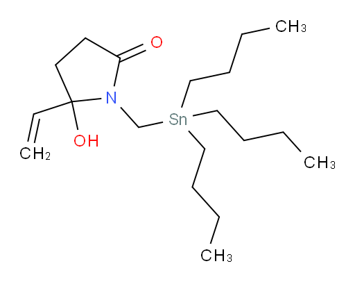 5-羟基-1-((三丁基锡基)甲基)-5-乙烯基吡咯烷-2-酮