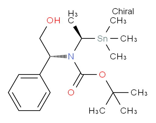 叔丁基 ((R)-2-羟基-1-苯基乙基)((R)-1-(三甲基锡基)乙基)氨基甲酸酯