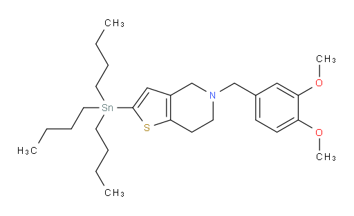5-(3,4-二甲氧基苄基)-2-(三丁基锡基)-4,5,6,7-四氢噻吩并[3,2-c]吡啶