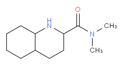 N,N-dimethyl-decahydroquinoline-2-carboxamide