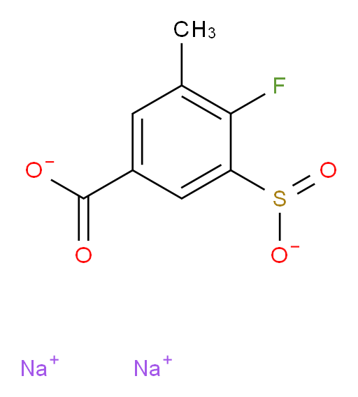 disodium 4-fluoro-3-methyl-5-sulfinobenzoate
